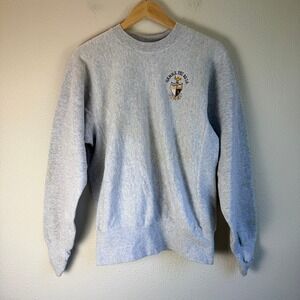 Lee Sweatshirt Mens Medium Grey Good Gamma Phi Beta Cross Grain Vintage USA